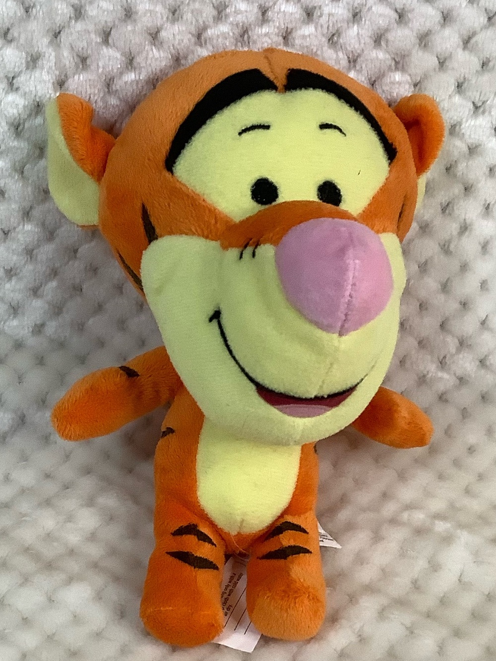Disney Orange Tigger Plush Big Head with Pink Nose Stuffed Animal Toy - Picture 3 of 14